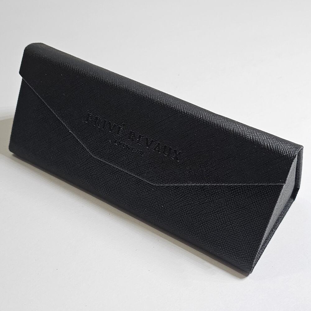 Prive Revaux Sunglass Eyeglass Reader Triangle Case Holder Black Logo Magnetic